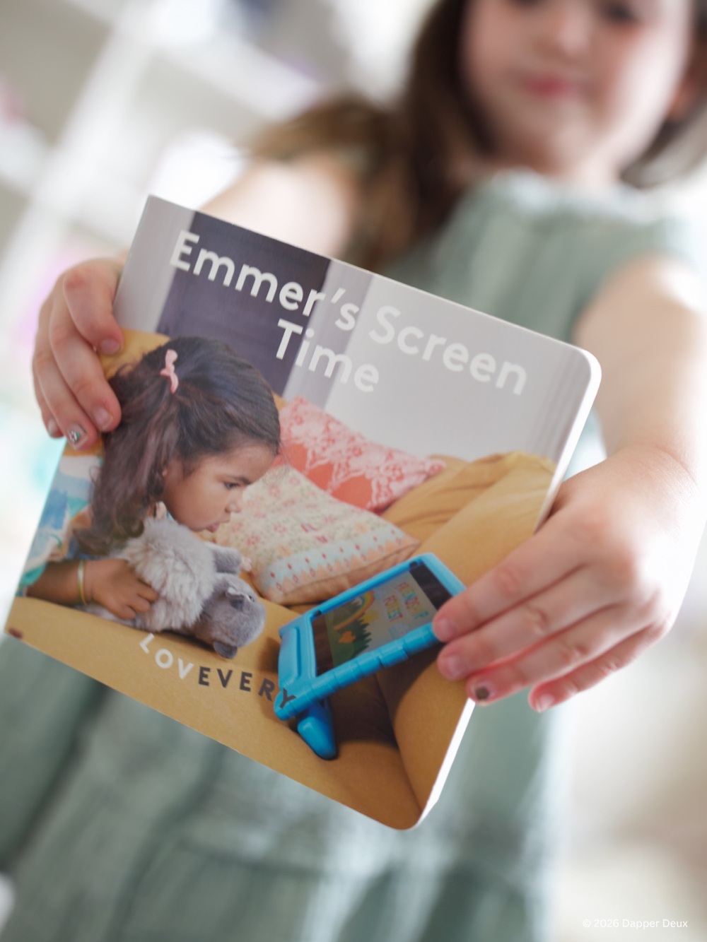 Lovevery | Emmer's Screen Time Board Book from the Tricky Topics Series